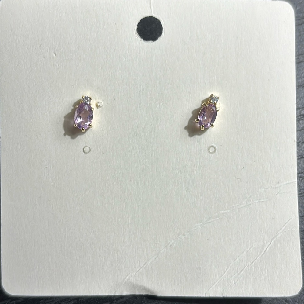 Purple earrings